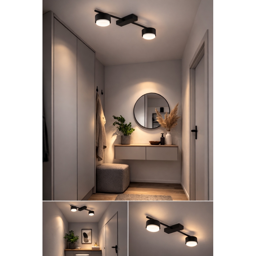 Brilagi - LED RGB+CCT dimmelhető beépíthető spotlámpa MONO 2xGX53/14W/230V 2700-6500K Wi-Fi Tuya fekete