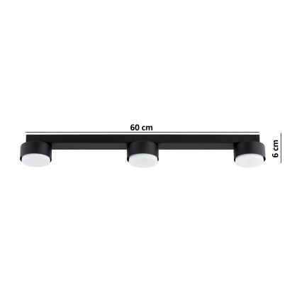 Brilagi - LED RGB+CCT dimmelhető spotlámpa MONO 3xGX53/14W/230V 2700-6500K Wi-Fi Tuya fekete