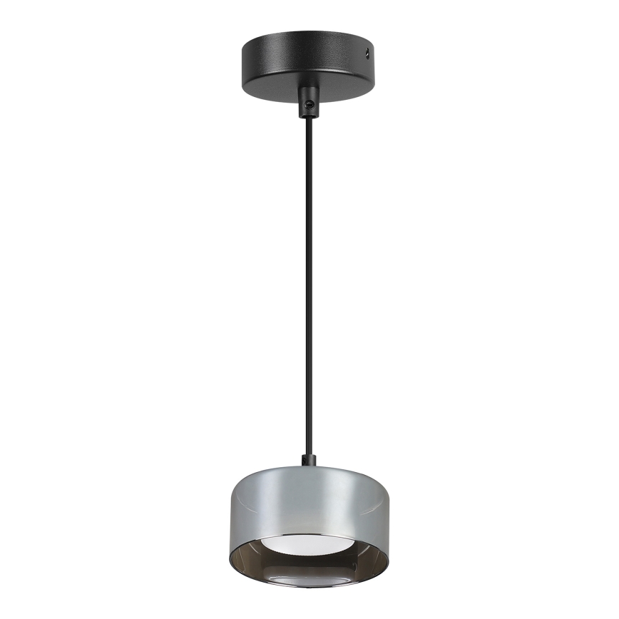 Brilagi - LED RGB+CCT fényerőszabályozható kábelen függő csillár AURA LUX 1xGX53/14W/230V 2700-6500K Wi-Fi Tuya fekete/füstszínű