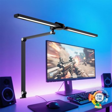 Brilagi - LED RGB dimmelhető érintésvezérlésű asztali lámpa csíptetővel VARIO LED/18W/230V 3000-6500K CRI 96