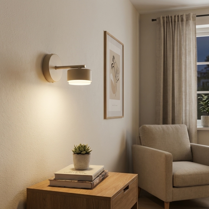 Brilagi - LED RGB+CCT dimmelhető fali lámpa MONO 1xGX53/14W/230V 2700-6500K Wi-Fi Tuya bézs
