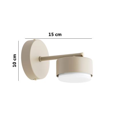 Brilagi - LED RGB+CCT dimmelhető fali lámpa MONO 1xGX53/14W/230V 2700-6500K Wi-Fi Tuya bézs