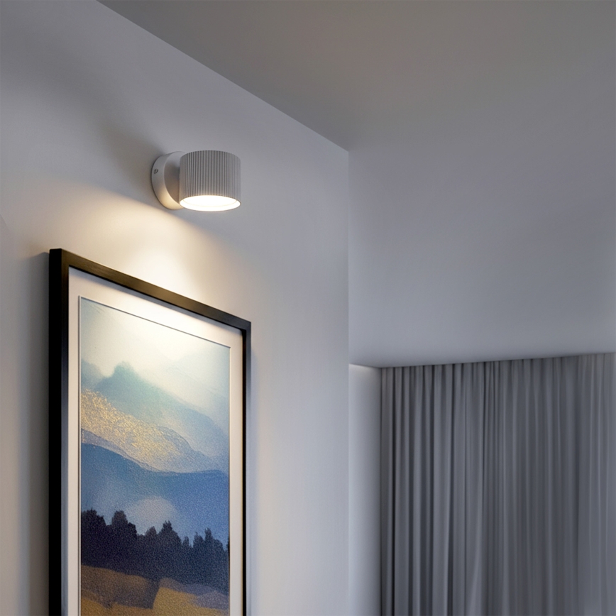 Brilagi - LED RGB+CCT fényerőszabályozható fali spotlámpa STRIPY 1xGX53/14W/230V 2700-6500K Wi-Fi Tuya fehér