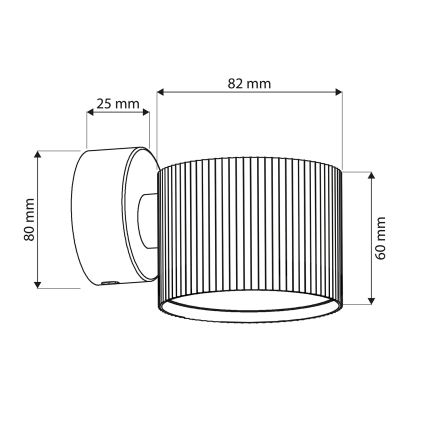 Brilagi - LED RGB+CCT fényerőszabályozható fali spotlámpa STRIPY 1xGX53/14W/230V 2700-6500K Wi-Fi Tuya fehér
