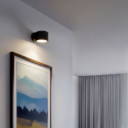 Brilagi - LED RGB+CCT, fényerőszabályozható falra szerelhető spotlámpa STRIPY 1xGX53/14W/230V 2700-6500K Tuya Wi-Fi fekete