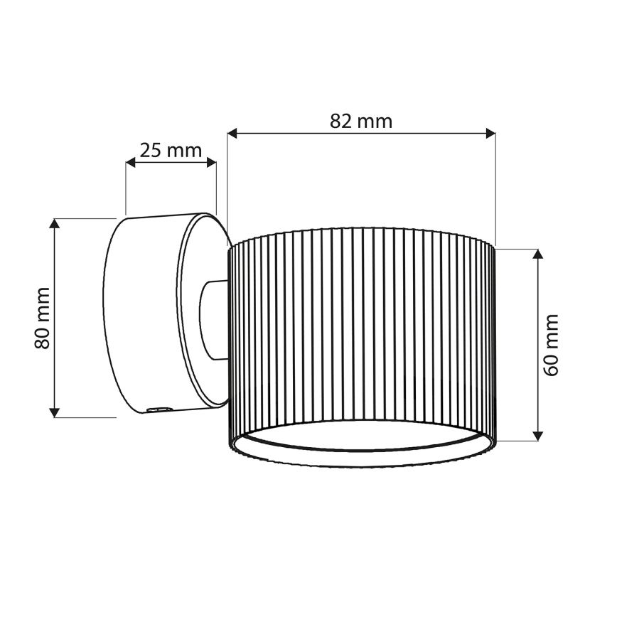 Brilagi - LED RGB+CCT, fényerőszabályozható falra szerelhető spotlámpa STRIPY 1xGX53/14W/230V 2700-6500K Tuya Wi-Fi fekete