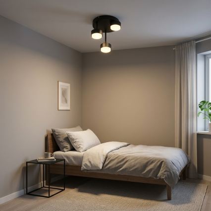 Brilagi - LED RGB+CCT fényerőszabályozható felületre szerelhető csillár MONO 3xGX53/14W/230V 2700-6500K Wi-Fi Tuya fekete