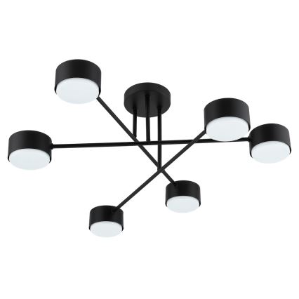 Brilagi - LED RGB+CCT fényerőszabályozható felületre szerelhető csillár MONO 6xGX53/14W/230V 2700-6500K Wi-Fi Tuya fekete