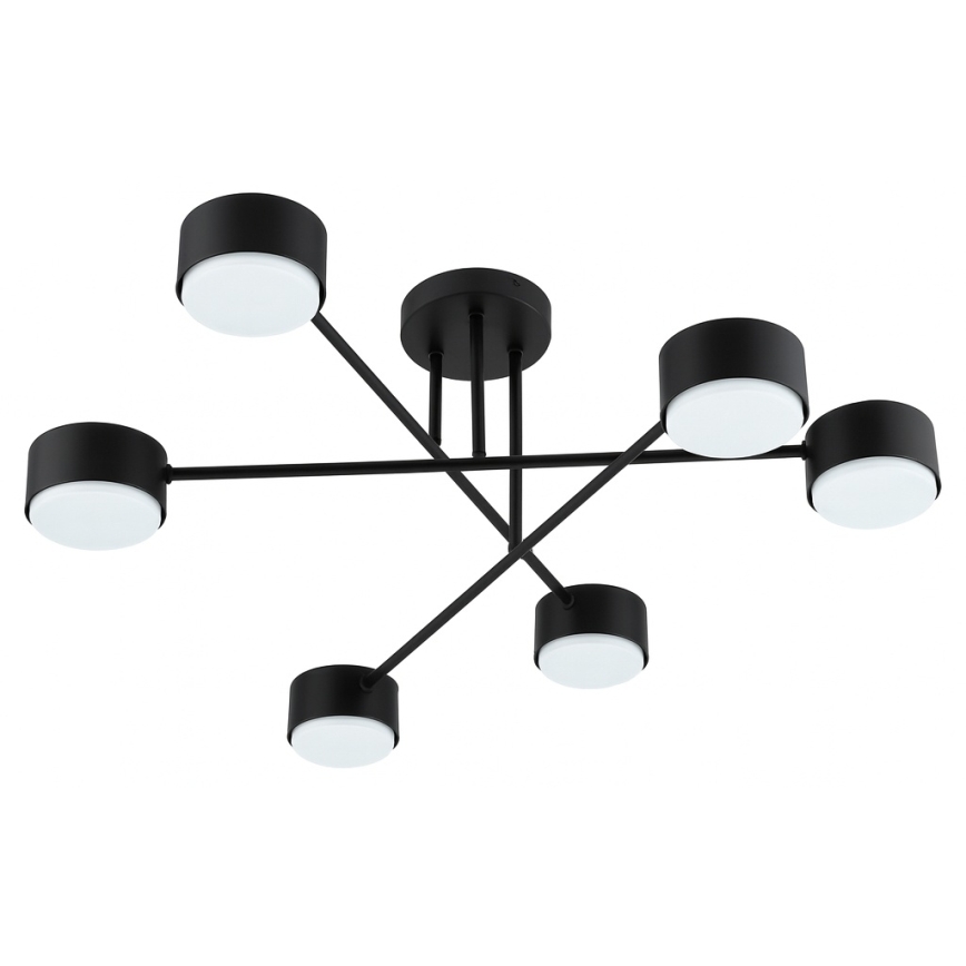 Brilagi - LED RGB+CCT fényerőszabályozható felületre szerelhető csillár MONO 6xGX53/14W/230V 2700-6500K Wi-Fi Tuya fekete
