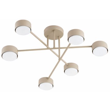 Brilagi - LED RGB+CCT fényerőszabályozható felületre szerelhető csillár MONO 6xGX53/14W/230V 2700-6500K Wi-Fi Tuya fekete