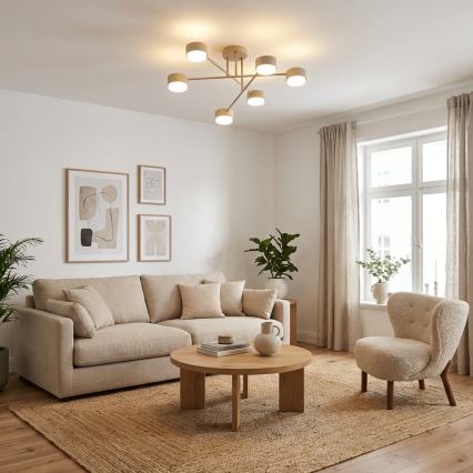 Brilagi - LED RGB+CCT fényerőszabályozható felületre szerelhető csillár MONO 6xGX53/14W/230V 2700-6500K Wi-Fi Tuya fekete