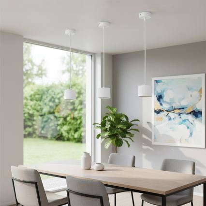 Brilagi - LED RGB+CCT fényerőszabályozható kábeles függeszték STRIPY 1xGX53/14W/230V 2700-6500K Wi-Fi Tuya fehér