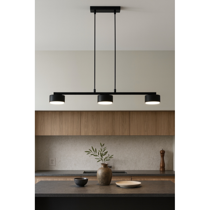 Brilagi - LED RGB+CCT dimmelhető függeszték kábelen MONO 3xGX53/14W/230V 2700-6500K Wi-Fi Tuya fekete