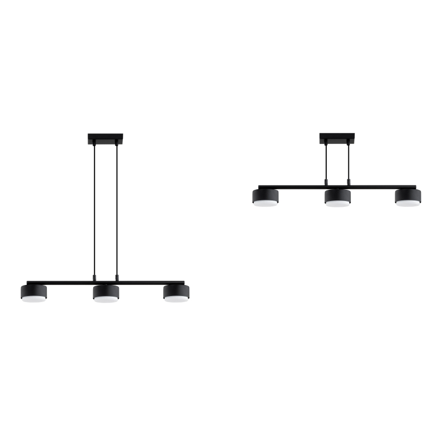 Brilagi - LED RGB+CCT dimmelhető függeszték kábelen MONO 3xGX53/14W/230V 2700-6500K Wi-Fi Tuya fekete