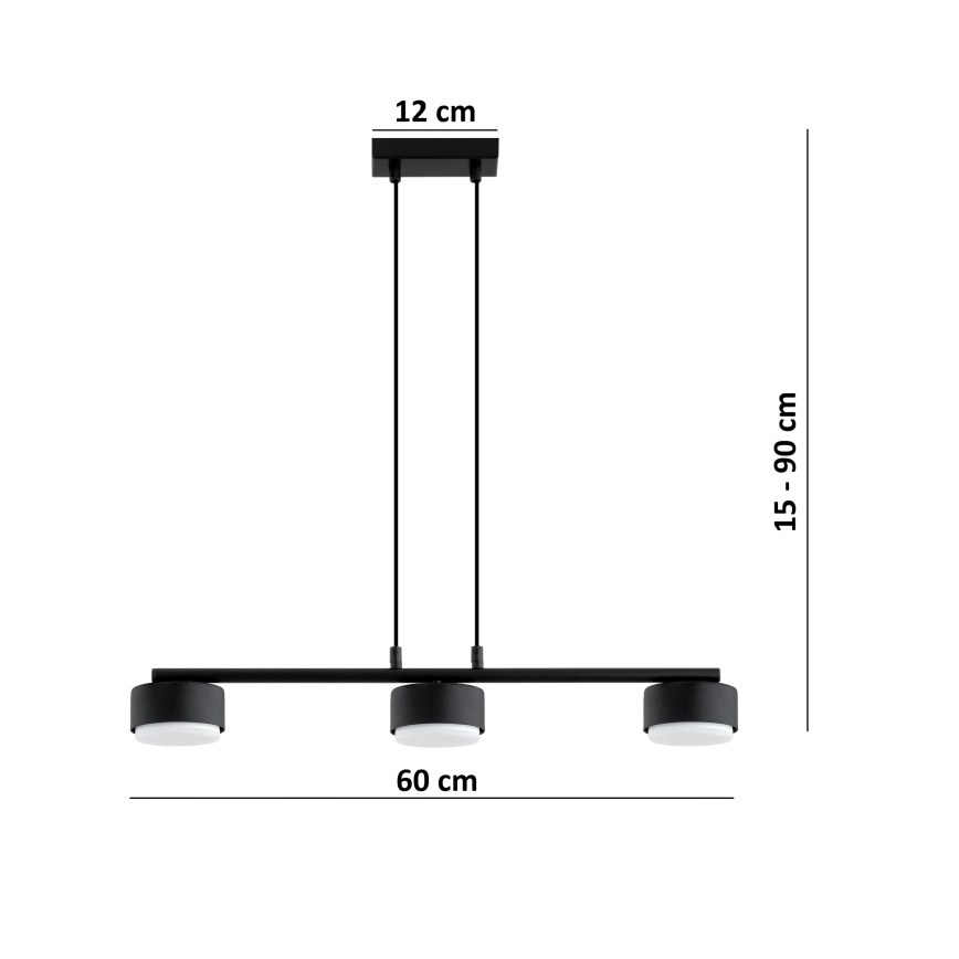 Brilagi - LED RGB+CCT dimmelhető függeszték kábelen MONO 3xGX53/14W/230V 2700-6500K Wi-Fi Tuya fekete