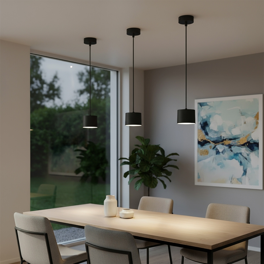 Brilagi - LED RGB+CCT dimmelhető kábeles csillár STRIPY 1xGX53/14W/230V 2700-6500K Wi-Fi Tuya fekete