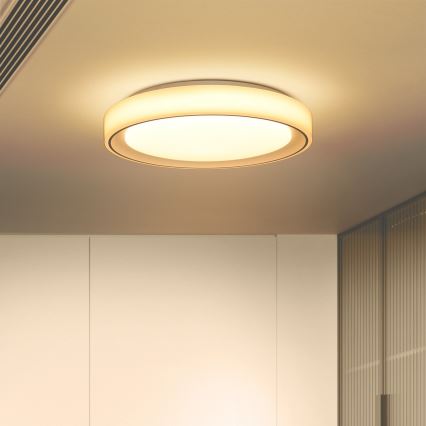 Brilagi - RGB LED, fényerőszabályozható mennyezeti lámpatest FLOCO LED/30W/230V átm. 39,5 cm 3000–6500K Wi‑Fi Tuya + LED/6W + távirányító