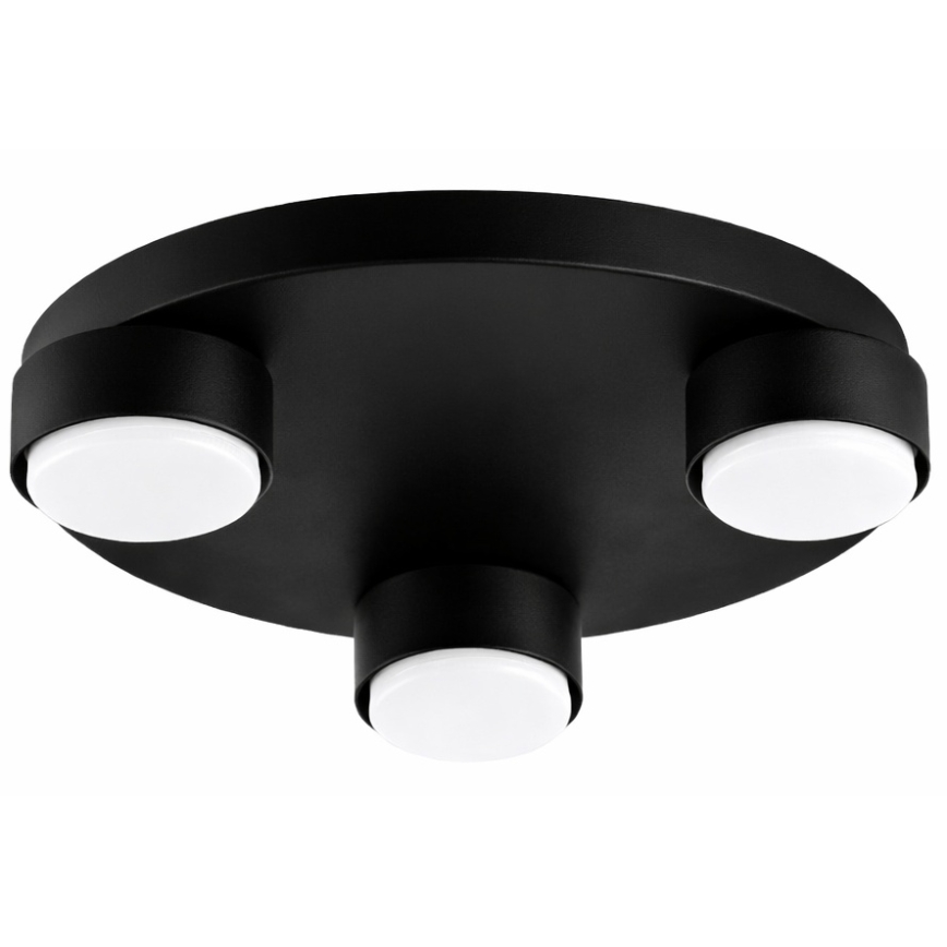 Brilagi - LED RGB+CCT dimmelhető mennyezeti lámpa MONO 3xGX53/14W/230V 2700-6500K Wi-Fi Tuya, Ø 30 cm, fekete
