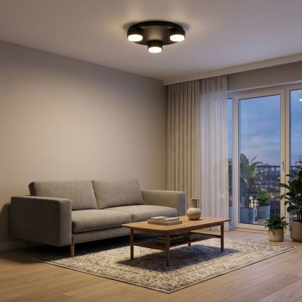 Brilagi - LED RGB+CCT dimmelhető mennyezeti lámpa MONO 3xGX53/14W/230V 2700-6500K Wi-Fi Tuya, Ø 30 cm, fekete