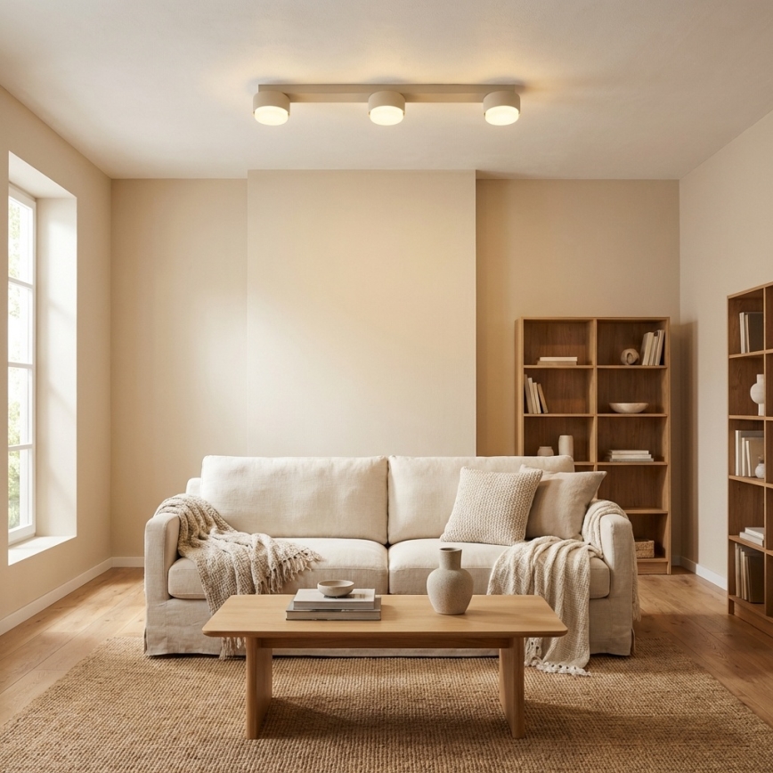 Brilagi - LED RGB+CCT dimmelhető spotlámpa MONO 3xGX53/14W/230V 2700-6500K Wi-Fi Tuya bézs