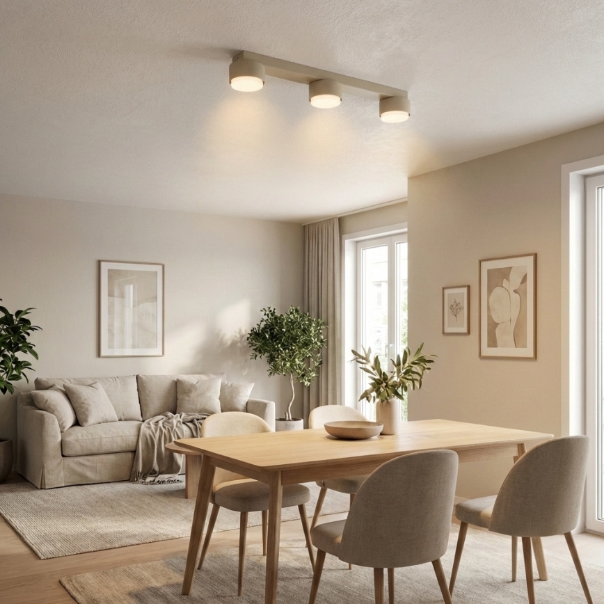 Brilagi - LED RGB+CCT dimmelhető spotlámpa MONO 3xGX53/14W/230V 2700-6500K Wi-Fi Tuya bézs