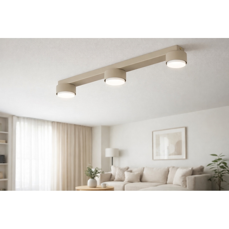Brilagi - LED RGB+CCT dimmelhető spotlámpa MONO 3xGX53/14W/230V 2700-6500K Wi-Fi Tuya bézs