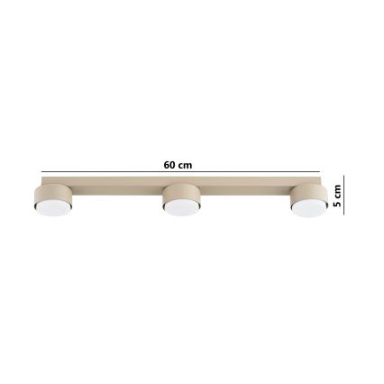 Brilagi - LED RGB+CCT dimmelhető spotlámpa MONO 3xGX53/14W/230V 2700-6500K Wi-Fi Tuya bézs
