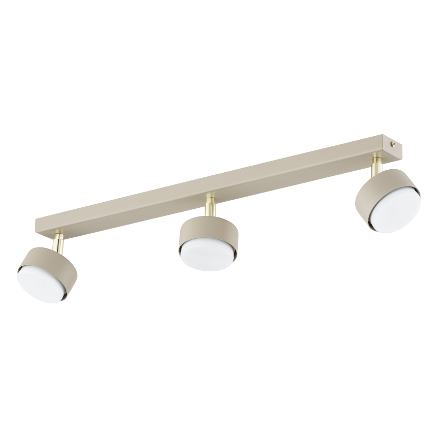 Brilagi - LED RGB+CCT Dimmelhető spotlámpa MONO 3xGX53/14W/230V 2700-6500K Wi-Fi Tuya bézs