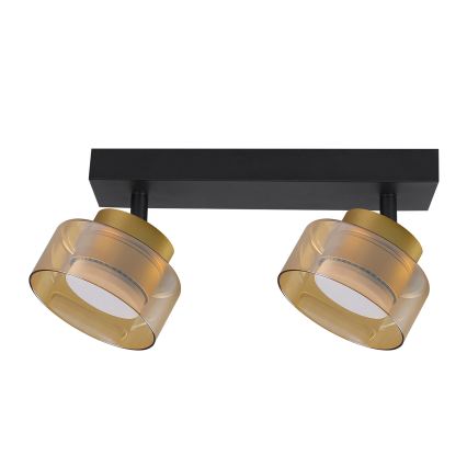 Brilagi - LED RGB+CCT dimmelhető spotlámpa AURA LUX 2xGX53/14W/230V 2700-6500K Wi-Fi Tuya fekete/arany