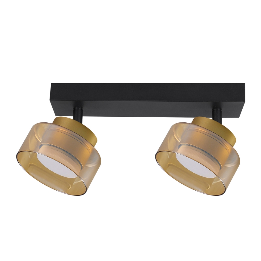 Brilagi - LED RGB+CCT dimmelhető spotlámpa AURA LUX 2xGX53/14W/230V 2700-6500K Wi-Fi Tuya fekete/arany