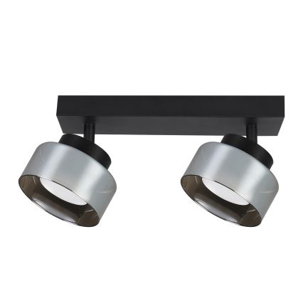 Brilagi - LED RGB+CCT fényerőszabályozható spotlámpa AURA LUX 2xGX53/14W/230V 2700-6500K Wi-Fi Tuya fekete/füstszínű