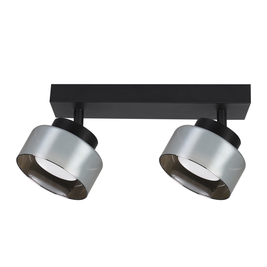 Brilagi - LED RGB+CCT fényerőszabályozható spotlámpa AURA LUX 2xGX53/14W/230V 2700-6500K Wi-Fi Tuya fekete/füstszínű