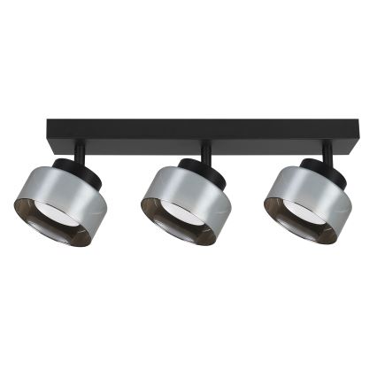 Brilagi - LED RGB+CCT dimmelhető spotlámpa AURA LUX 3xGX53/14W/230V 2700-6500K Wi-Fi Tuya fekete/füstszínű