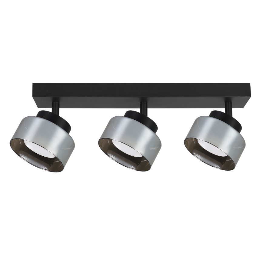 Brilagi - LED RGB+CCT dimmelhető spotlámpa AURA LUX 3xGX53/14W/230V 2700-6500K Wi-Fi Tuya fekete/füstszínű