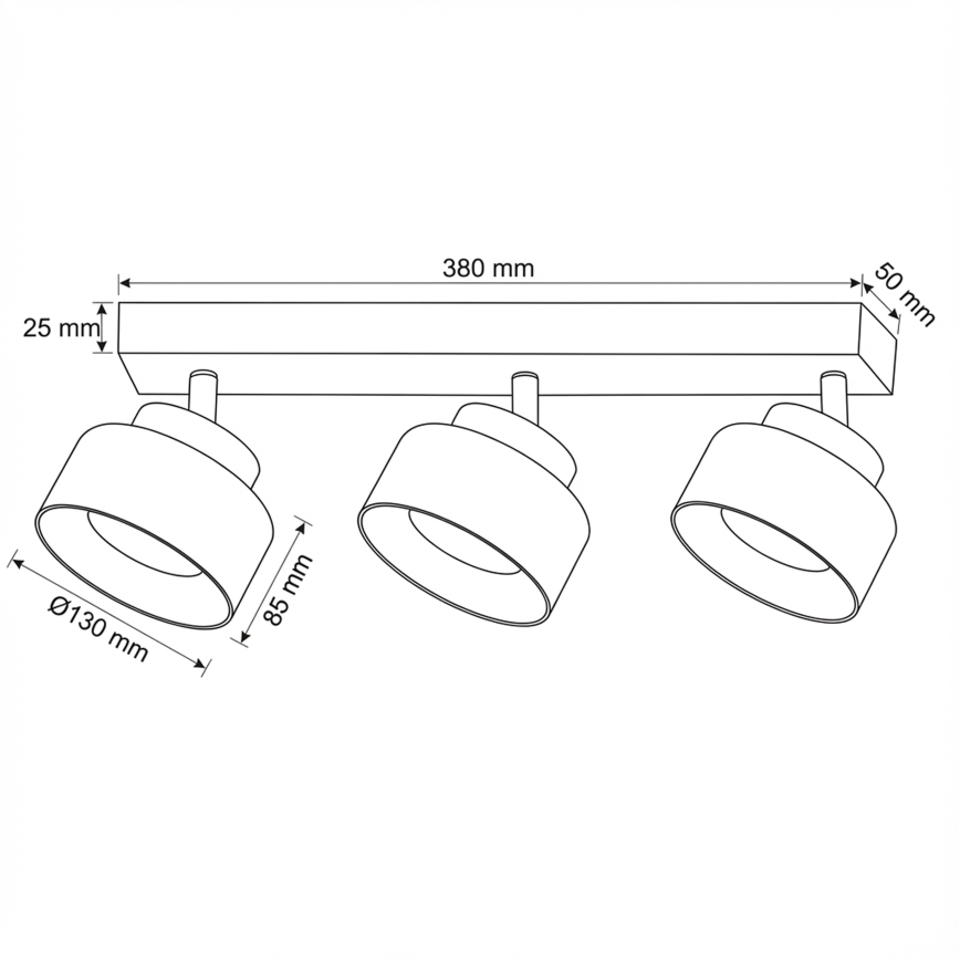 Brilagi - LED RGB+CCT dimmelhető spotlámpa AURA LUX 3xGX53/14W/230V 2700-6500K Wi-Fi Tuya fekete/füstszínű
