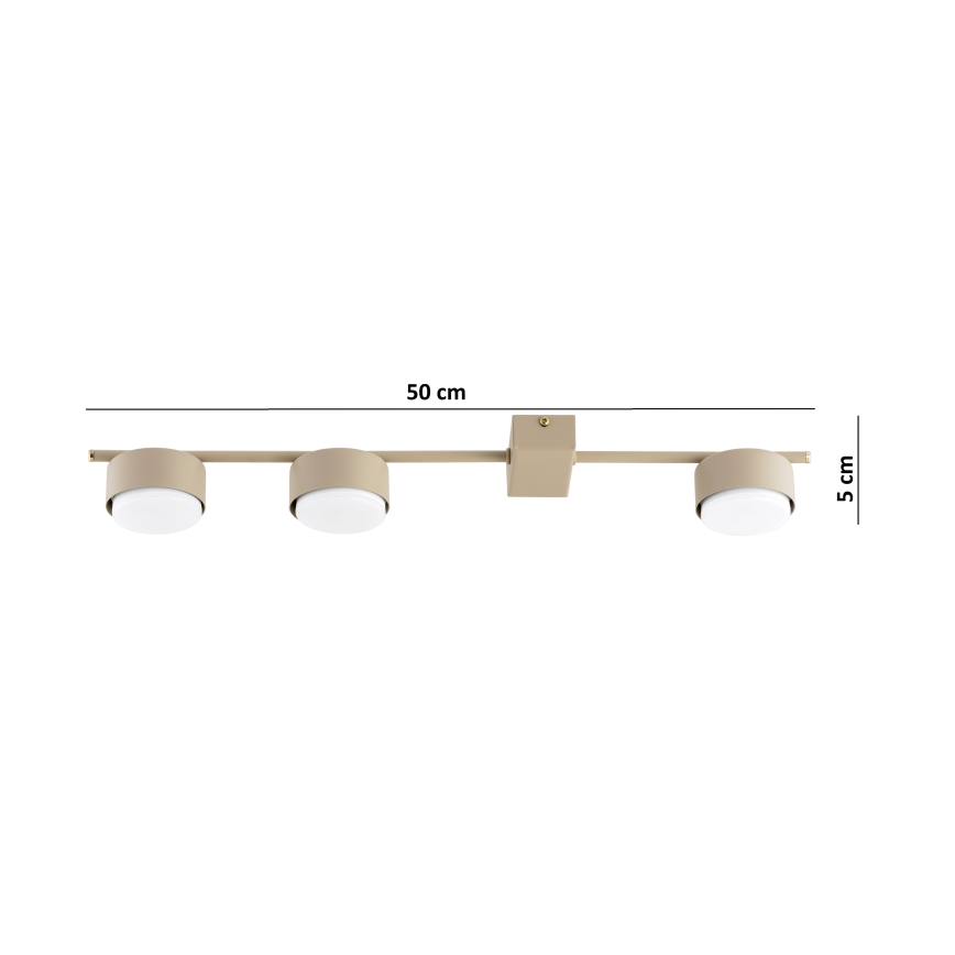 Brilagi - LED RGB+CCT dimmelhető spotlámpa MONO 3xGX53/14W/230V 2700-6500K Wi-Fi Tuya bézs