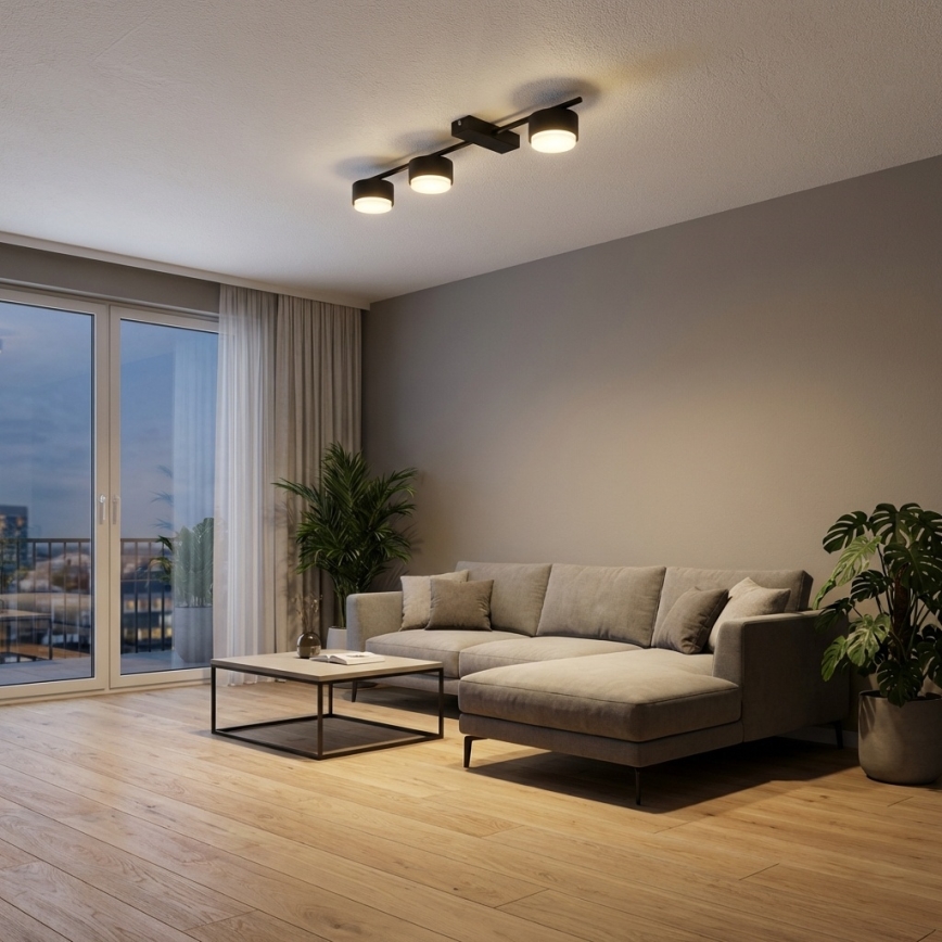 Brilagi - LED RGB+CCT Dimmelhető spotlámpa MONO 3xGX53/14W/230V 2700-6500K Wi-Fi Tuya fekete