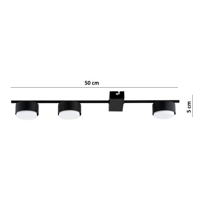 Brilagi - LED RGB+CCT Dimmelhető spotlámpa MONO 3xGX53/14W/230V 2700-6500K Wi-Fi Tuya fekete