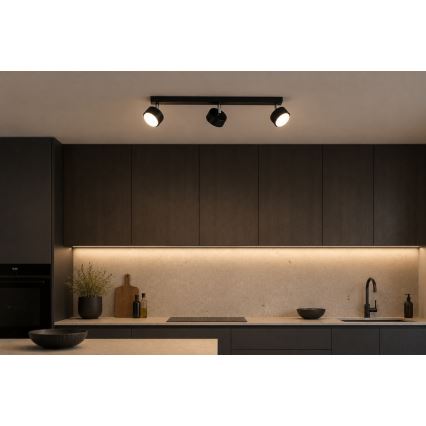 Brilagi - LED RBG+CCT Dimmelhető spotlámpa MONO 3xGX53/14W/230V 2700-6500K Wi-Fi Tuya fekete