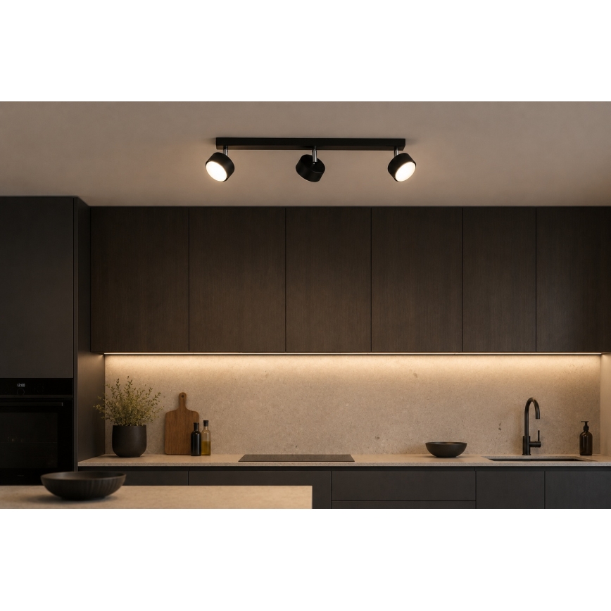 Brilagi - LED RBG+CCT Dimmelhető spotlámpa MONO 3xGX53/14W/230V 2700-6500K Wi-Fi Tuya fekete