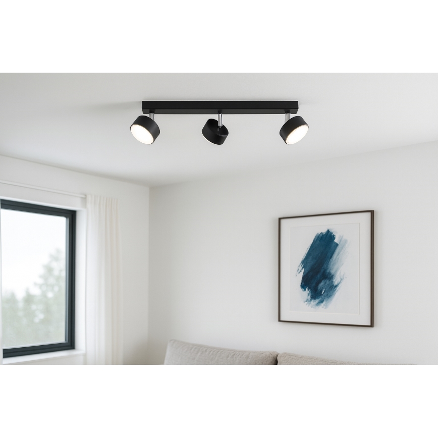 Brilagi - LED RBG+CCT Dimmelhető spotlámpa MONO 3xGX53/14W/230V 2700-6500K Wi-Fi Tuya fekete