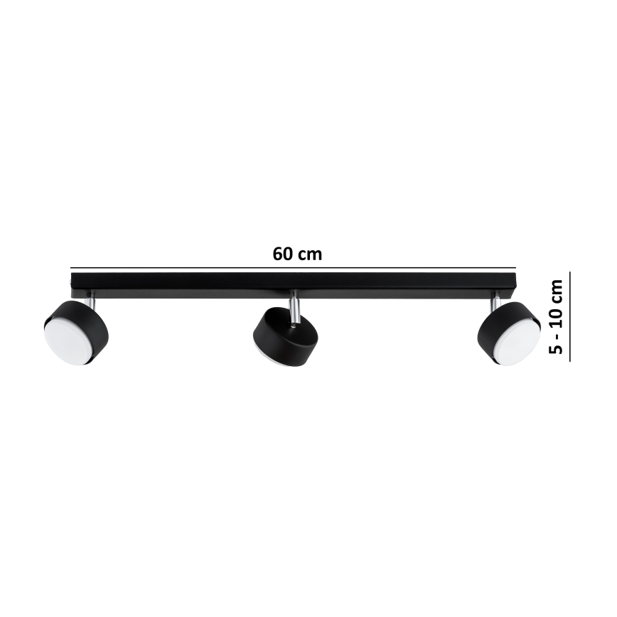 Brilagi - LED RBG+CCT Dimmelhető spotlámpa MONO 3xGX53/14W/230V 2700-6500K Wi-Fi Tuya fekete