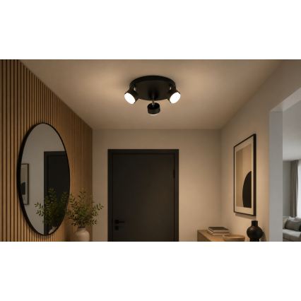 Brilagi - LED RGB+CCT Dimmelhető beépíthető spotlámpa MONO 3xGX53/14W/230V 2700-6500K Wi-Fi Tuya fekete