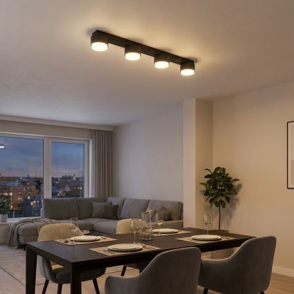 Brilagi - LED RGB+CCT Dimmelhető MONO spotlámpa 4xGX53/14W/230V 2700-6500K Wi-Fi Tuya fekete