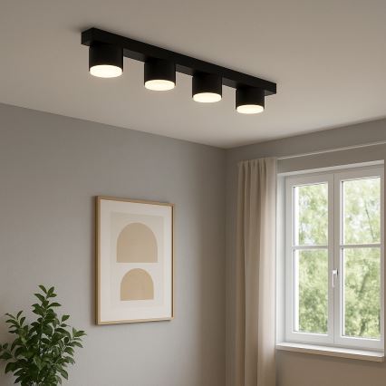 Brilagi - LED RGB+CCT Dimmelhető MONO spotlámpa 4xGX53/14W/230V 2700-6500K Wi-Fi Tuya fekete