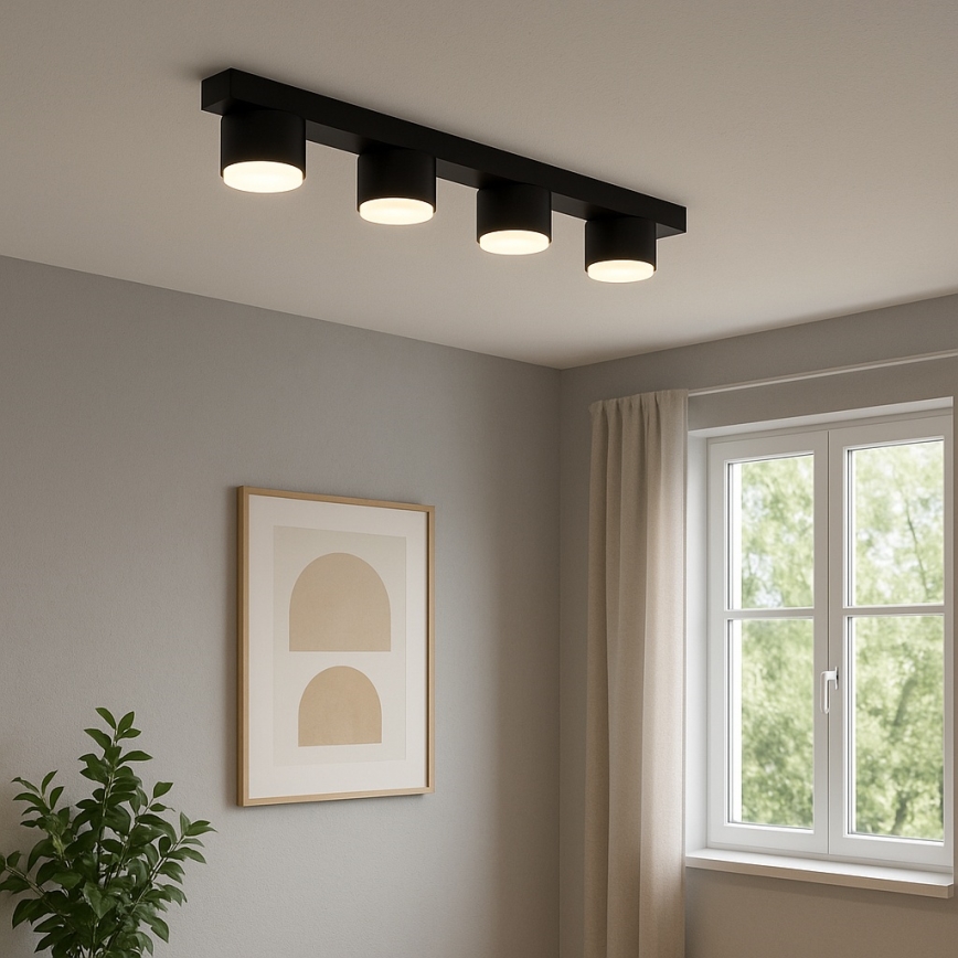 Brilagi - LED RGB+CCT Dimmelhető MONO spotlámpa 4xGX53/14W/230V 2700-6500K Wi-Fi Tuya fekete