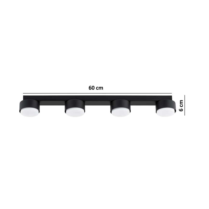 Brilagi - LED RGB+CCT Dimmelhető MONO spotlámpa 4xGX53/14W/230V 2700-6500K Wi-Fi Tuya fekete