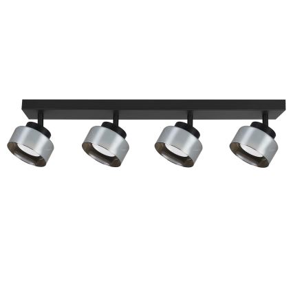 Brilagi - LED RGB+CCT dimmelhető spotlámpa AURA LUX 4xGX53/14W/230V 2700-6500K Wi-Fi Tuya fekete/füstszínű