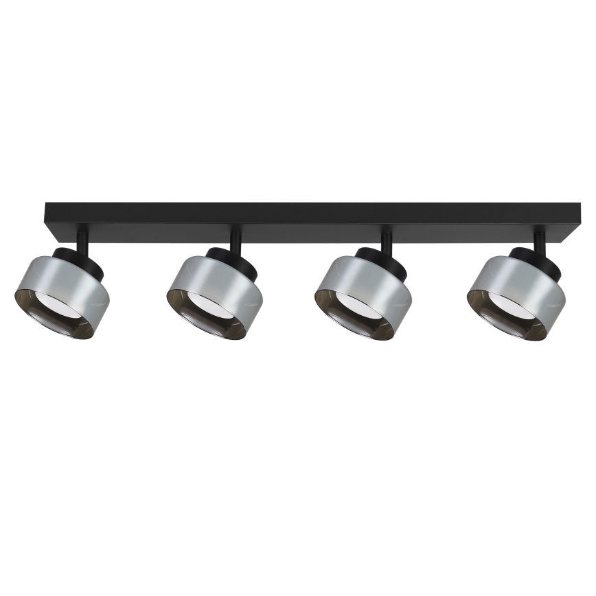 Brilagi - LED RGB+CCT dimmelhető spotlámpa AURA LUX 4xGX53/14W/230V 2700-6500K Wi-Fi Tuya fekete/füstszínű