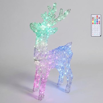 BRILAGI - LED RGBIC Kültéri karácsonyi dísz LED/6W/230V 60 cm IP44 rénszarvas + távirányító
